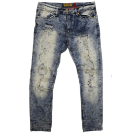 DIRT WASH RIPPED & DAMAGED JEANS - City Wear Fashions