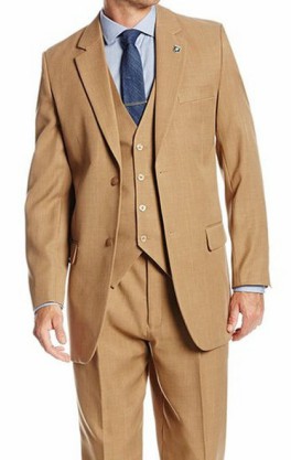 STACY ADAMS Mens Single Breasted Real Flex Stretch Fabric Suit